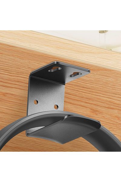 erorex Desk Cup Holder Headphone Holder For Table 2 In 1 Rotatable Cup And Headphone Holder Anti Spill