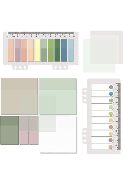 erorex 700 Sheets Transparent Sticky Notes 3 X 3 Inch Clear Waterproof See Through Memo Pads Self Adhesive