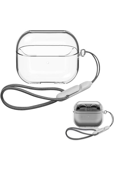 erorex حافظة Airpods الجيل الرابع، غطاء سيليكون ناعم مع سلسلة مفاتيح، غطاء سيليكون مضاد للخدش مع