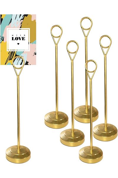 erorex Ring Clip Place Cards Holder Menu Holders For Tables Table Humber Holder Reserved Signs For Tables