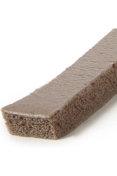 erorex Vinyl Foam Tape Closed Cell Moderate Compression 3 8 W 3 16 Thick 17' L Brown