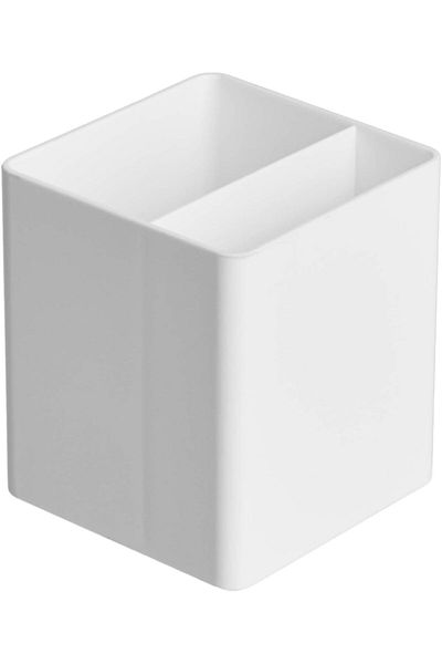 erorex Plastic Desk Organizer Pen Cup White