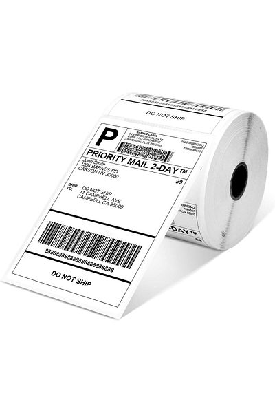 erorex Roll Stickers For Direct Thermal Printing Suitable Stickers For Shipping Parcels Mail Barcode