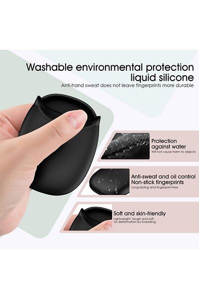 erorex Case With Keychain For Airpods 2&1 Silicone Airpods Case Wireless Earphone Case Soft Silicone Case
