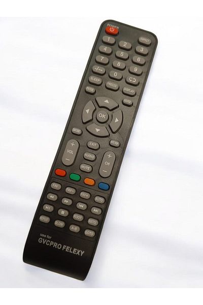 erorex Lcd Tv Remote Control For Dansat Smart Tv Black