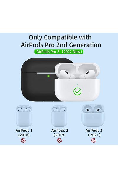 erorex Airpods 3 Case With Keychain Genuine Leather Protective Shockproof Scratch Resistant Soft Silicone