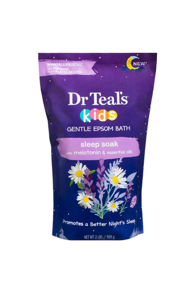 Dr Teals ملح إبسوم اللطيف للأطفال بالميلاتون والزيت العطري 909 جرام