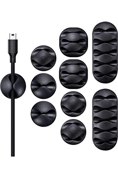 Generic مشابك الكابلات ومشابك حامل الكابلات اللاصقة، مثالية لإدارة أسلاك الكا...