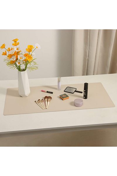 erorex Leather Desk Pad Blotter 36X17 Inch Big Keyboard Mouse Pad Waterproof Non Slip Writing Desk