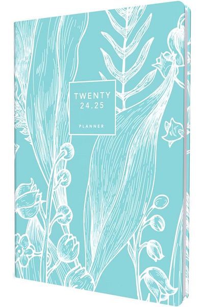 erorex Tara Mid Year Diary Planner A5 Day To Page Academic Year 2024 25 Teal Daily Mid Year Journal For