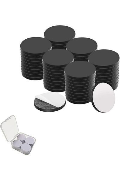 erorex 100 Pcs Magnetic Dots Round Magnets With Adhesive Backing Magnet Circles For Hanging Light Objects