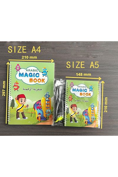 erorex Arabic Magic Copybook For Kids Techeitulip Reusable Handwriting Tracing Practice Kit Preschool