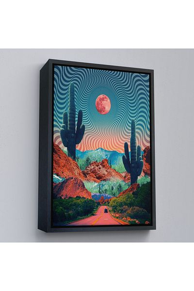 Harita Sepeti Pictură murală America Kolarado Road Scenery cu cadru auriu