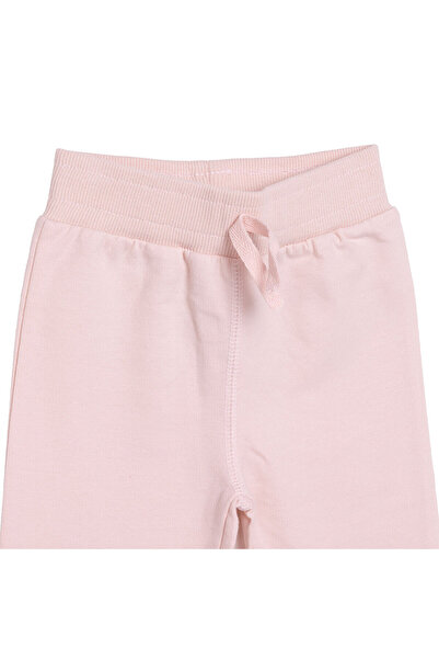 ebebek Hello Baby HelloBaby Kız Bebek Eşofman Alt Şardonlu Ribana Paça Pembe