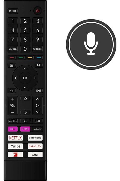 erorex Erf3I80H Voice Replaced Remote Control Fit For Hisense Smart Tv 55A6Gg 75A6Gg 65A6Gg 70A6Gg 43A6Gg