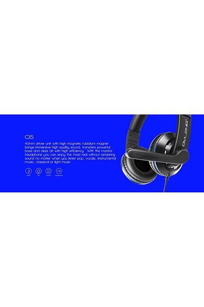 erorex 3.5Mm Wired Gaming Headset Over Ear Headphone Black Color With Noise Canceling Microphone For
