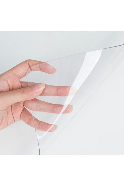 erorex Clear Writing Desk Pad 23.6 Inch X13.7” Heat Resistant Waterproof Pvc Round Edge Durable Desk