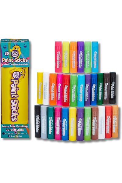 erorex Paint Sticks Assorted Colors And Storage Tube 30 Pack Paint Sticks Kids Paint Pens Twist Up And