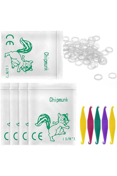 erorex 1 8 Inch Orthodontic Elastic Rubber Bands 500 Pack Natural Heavy 4.5 Oz Small Rubber Bands For