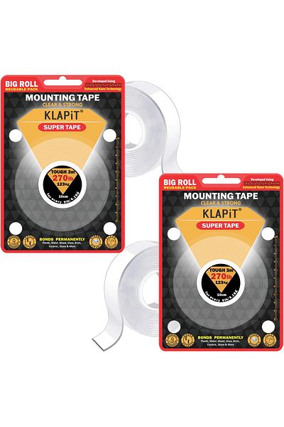 erorex Super Tape Double Sided Heavy Duty Mounting Tape Holds 270 Pounds Or 123Kg With Enhanced Nano