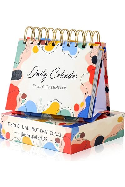 erorex Desk Calendar 366 Daily Self Care Quotes Mindfulness Perpetual Calendar Standing Daily Flip Small