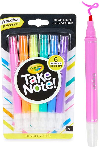 erorex 6 Ct. Take Note! Erasable Highlighters