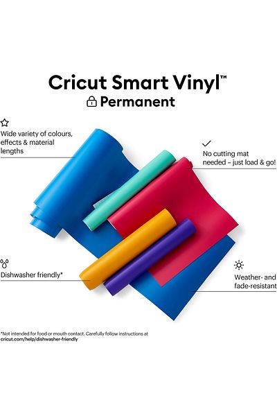 erorex Smart Vinyl Permanent Aqua 0.9 M 3 Ft Self Adhesive Vinyl Roll For Use With Explore 3 And Maker 3