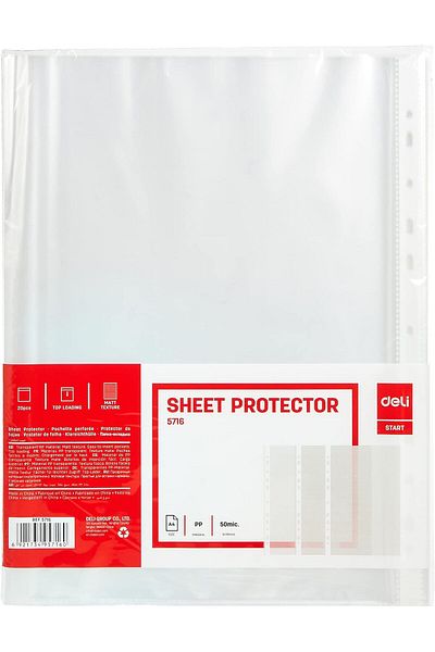 erorex E5716 Sheet Protector High Resistance Pp Material E5716