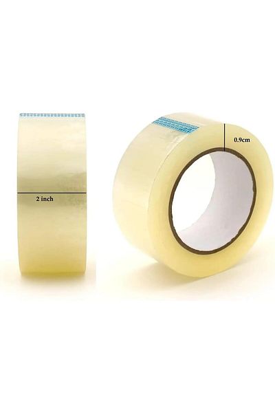 erorex Clear Packaging Tape 2 Inch X 100 Yards Heavy Duty Strong Packing Tape For Sealing Parcel Boxes