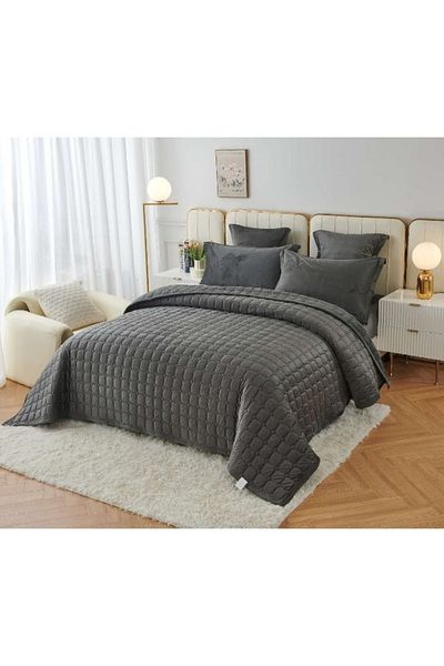 smart home Compressed Comforter Set Consisting Of 6 Pieces 6-Piece Comforter 100% Velvet Bed Set Size 250x230cm