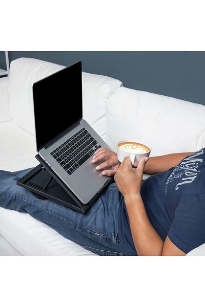 erorex Lap Desk Laptop Stand Bed Tray Collapsible Cushion Portable Dorm Plastic 14.75 Inch L X 11 Inch W X