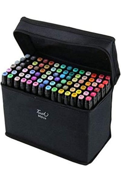 erorex 80 Colored Alcohol Markers Set Dual Tip Art Pens For Drawing Sketching Anime And Adult Coloring