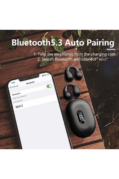 erorex Tune 205Bt Wireless In Ear Earbud Headphones With Bluetooth And Microphone – Flat Tangle Free Cable