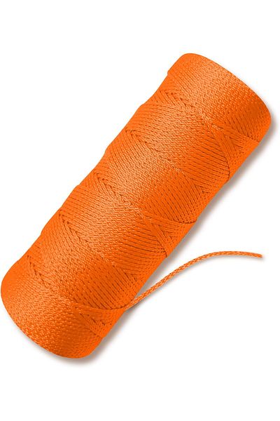 erorex خط خيط Orange Mason Line رقم 18 خيط نايلون مضفر بطول 250 قدمًا من خيوط النايلون للحدائق أو