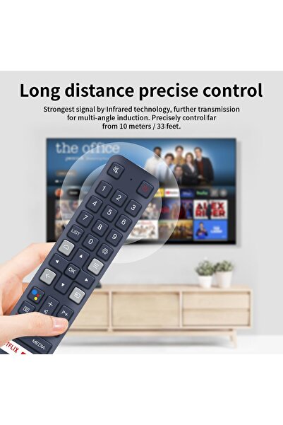 erorex Htr U31 Voice Remote Control Replacement For Haier Smart Tv H32K66Ug H43K66Ug H50K66Ug Htr U28