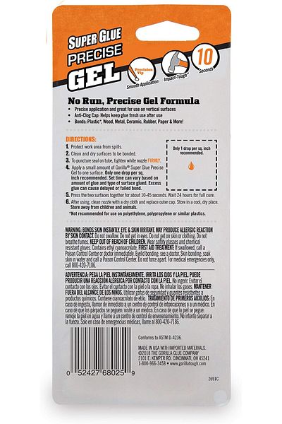 erorex Super Glue Precise Gel 15 Gram Clear Pack Of 1