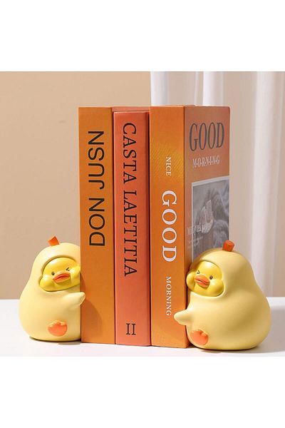 erorex Book Ends Hug Ducks Decorative Bookends Unique Book Ends To Hold Books Creative Resin Book Holder