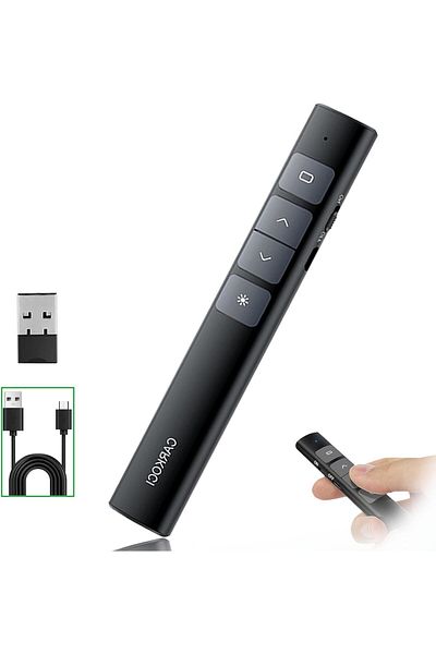 erorex Wireless Presenter Remote Control 2.4Ghz Usb Wireless Remote Control Pen Presentation Remote For