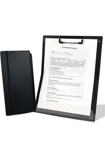 erorex Nursing Foldable Clipboard Lightweight Portable Writing Foldable Pocket Clipboard With Elastic Band