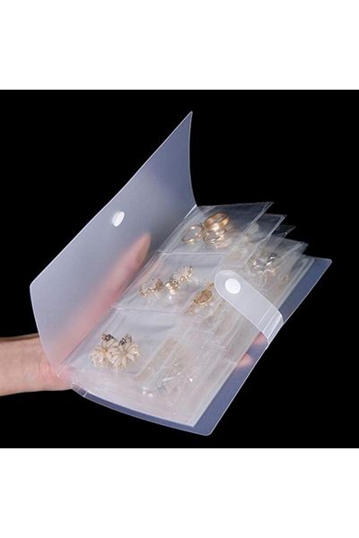 Tilmiz Album-Shaped Accessory, Jewelry Storage Bags Necklace, Earring, Bracelet Organizer (4172)