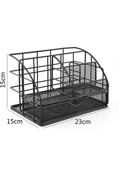 erorex Desk Organizer Multifunctional Large Office Supplies Desktop Organizer Desktop With Pen Holder Mesh