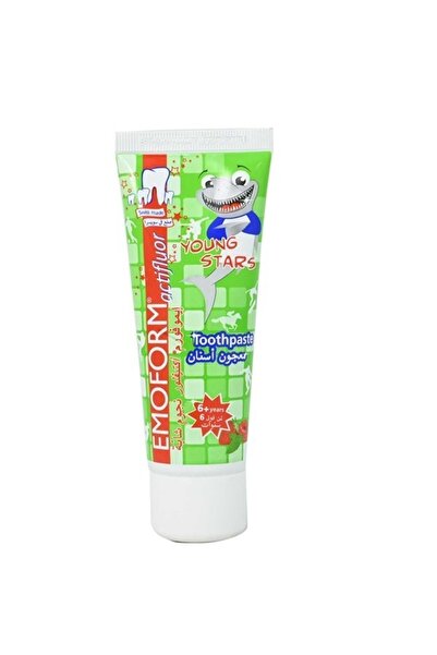 Emoform معجون أسنان أكتيفلور يونج ستارز للأطفال من عمر 6 سنوات فما فوق، 75 مل