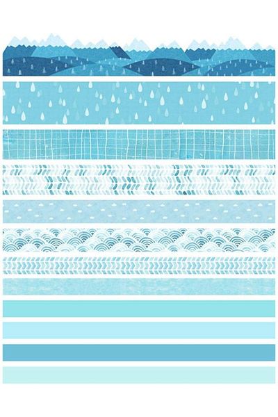erorex 12 Rolls Washi Tape Set Modern Arts Decorative Tapes Gray Pink Blue Masking Tape Sets For Craft