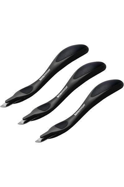 erorex Office Easy Staple Remover Magnetic Tip 3 Pack 40000M Blk 3Pk