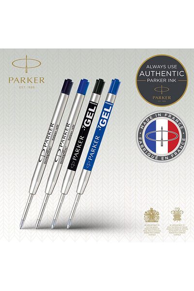 erorex Jotter London Refills Discovery Pack: 3 Quinkflow Refills For Ballpoint Pens And 3 Quink Gel Refills