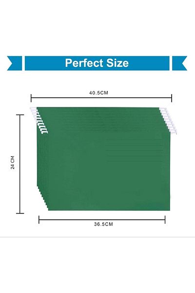 erorex Hanging File Folders 10 Pieces Dark Green