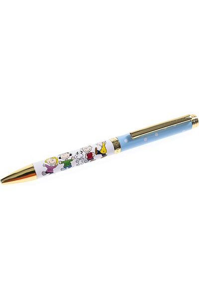 erorex Peanuts Fashion Pen 5.5” Ballpoint Pen Refillable Black Ink Retractable Twist Top Matching
