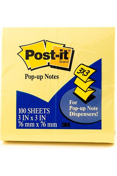 erorex Pop Up Notes 3 In X 3 In 76 X 76 Mm R330 Yellow Color Z Notes To Use With Dispenser Sticky Notes