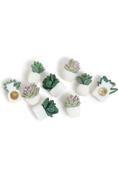 erorex Succulent Push Pins Set Office Supplies Three Assorted Styles 9 Count