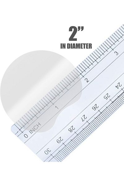 erorex Performore Crystal Clear Transparent 2 Inch Round Stickers Envelope Tab Sealer And Retail Package